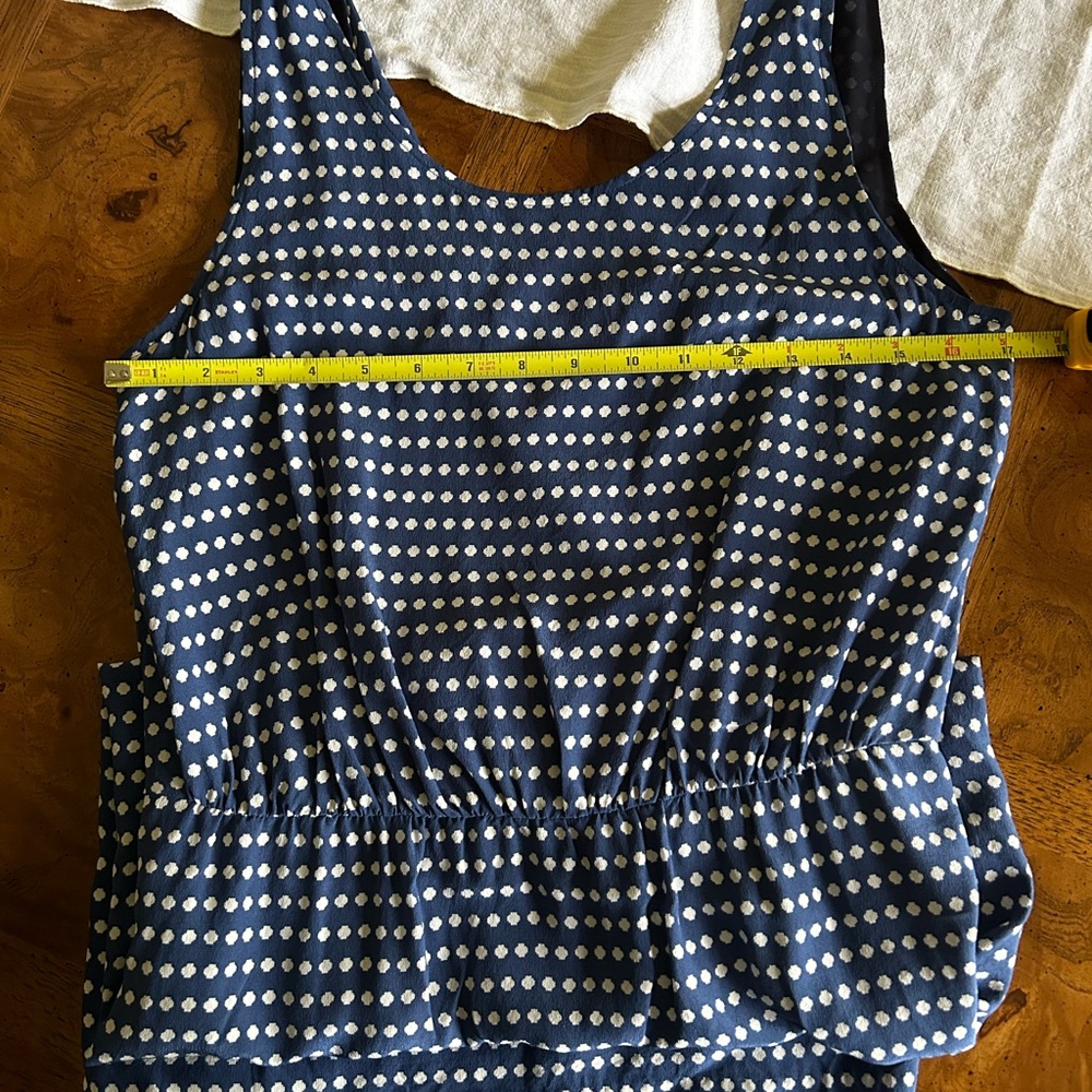 Marc by Marc Jacobs Blue and White Polka Dot Midi Dress Sz 10 - Picture 7 of 10